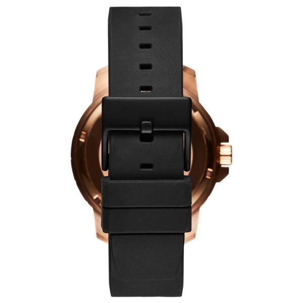 Japanese Movement Mens Watch Rubber Strap With Date , Water Resistant