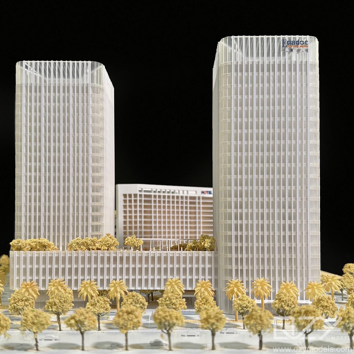 HSA- 1/500 Yibo Technology Headquarters Building Архитектурная физическая модель