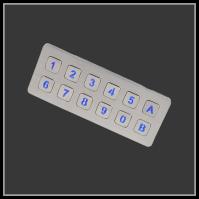 Teclado numérico de aço inoxidável da fileira do dobro do luminoso IP65 do diodo emissor de luz para o quiosque de informação