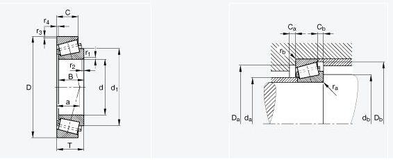 Precision P0 P6 P5  Tapered Roller Bearing 30307 Open Seals Type For Cars