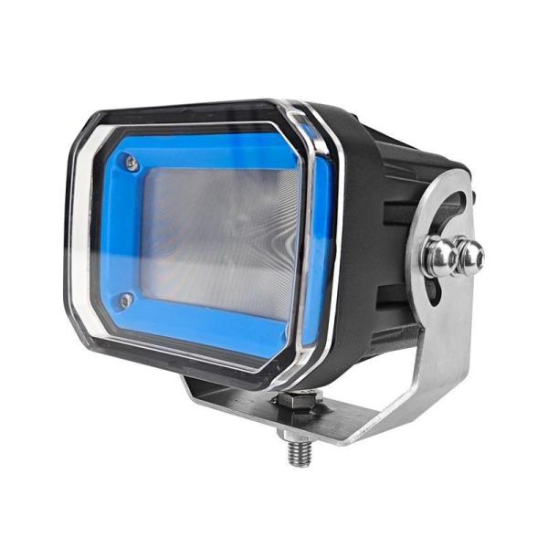 10-80V DC Operating Voltage Diecast Aluminum Housing LED Forklift Red Blue Zone Line Light
