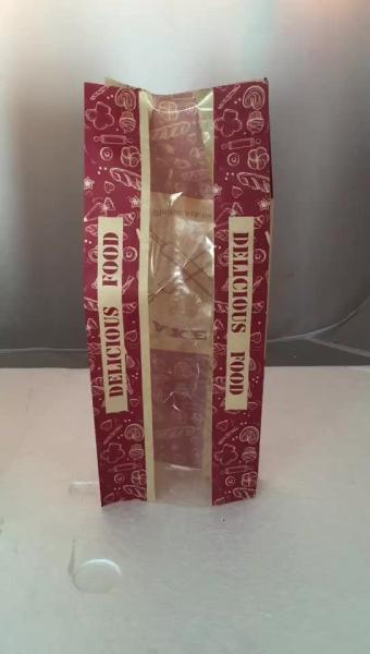 Bread Bag Poly Pouches Bags Food contact Plastic Bread Bags With Window