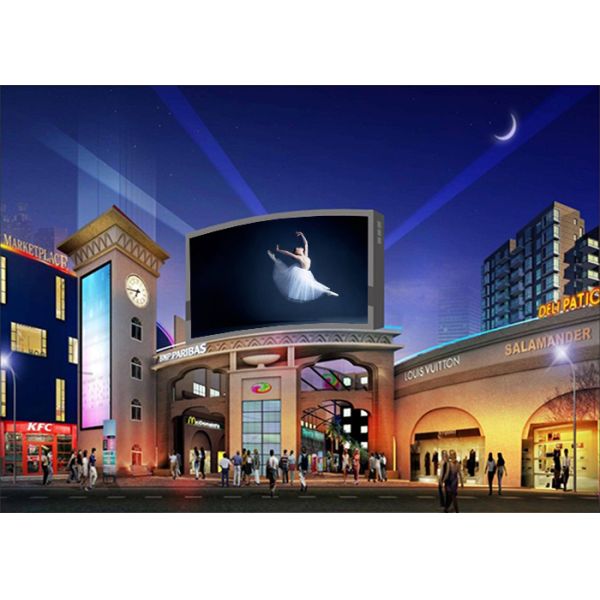 Outdoor Advertising Display Large LED Screen P10 LED Billboard IP65 6500 Nits Brightness
