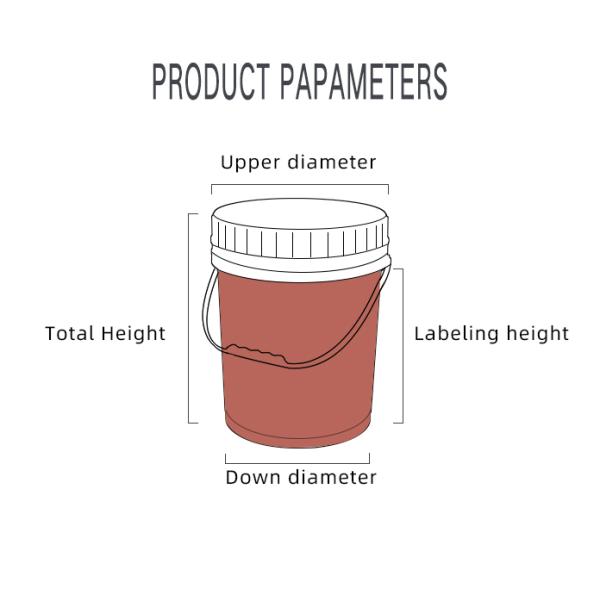 20L пластиковый ведро с винтовой крышкой для ветеринарной медицины Дом промышленности как фото