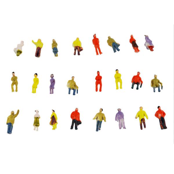 1:100 scale ABS plastic model painted figures model people 2cm for model building materias