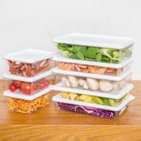 Containers de almoço em plástico empilháveis