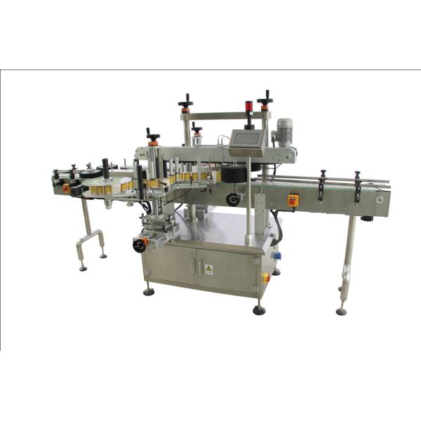 Flat Round Bottle Labeling Machine , Bottle Sticker Labeling Machine