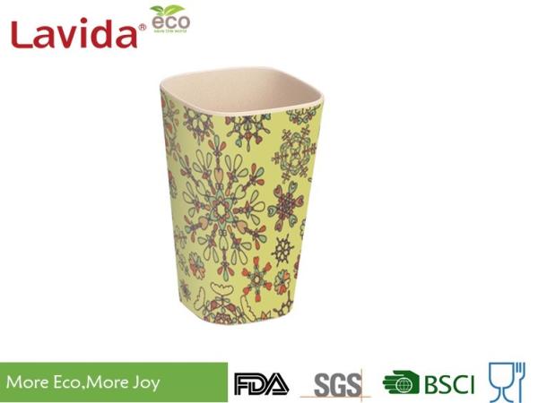 Small Size Recycled Bamboo Fiber Tumbler Dishwasher Safe Phthalate / Formaldehyde Free