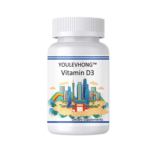 Produits naturels sans gluten Vitamine D3 300 gels doux pour la santé des os - blanchiment des dents certifié USP