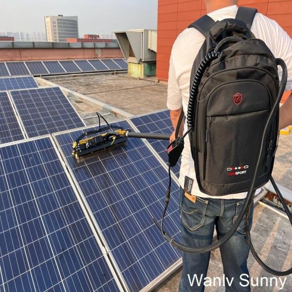 Aluminum Alloy Telescopic Rod Solar Panel Washing Brush Photovoltaic Cleaning Machine 3.5M