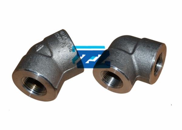 Alloy Steel Threaded Pipe Fittings ASTM A182 F22 2000LB Pressure JIS Standard