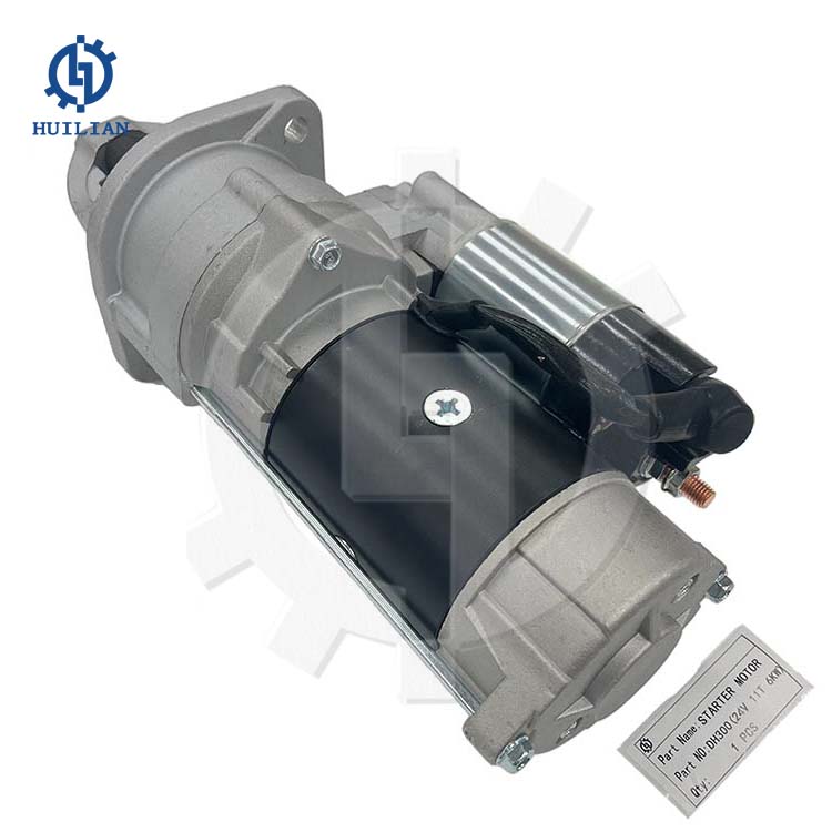 DH300 24V 11T 6.0KW Части двигателя Стартер Мотор экскаватор Запасные части Стартеры