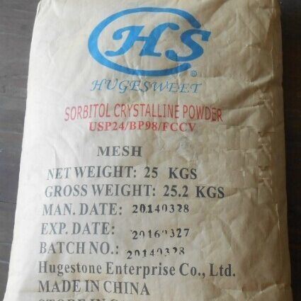 Food Grade Sweetener Sorbitol C6H14O6 CAS 50-70-4 with and Density 1.489 g/cm3