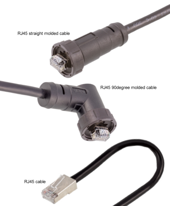 Прямой/прямоугольный стандарт соединителя CAT5E CAT6A 2 IP67 RJ45