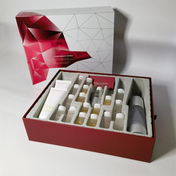 Customized Gift Printed Packaging Box Flocking Corrugated Cosmetic Box