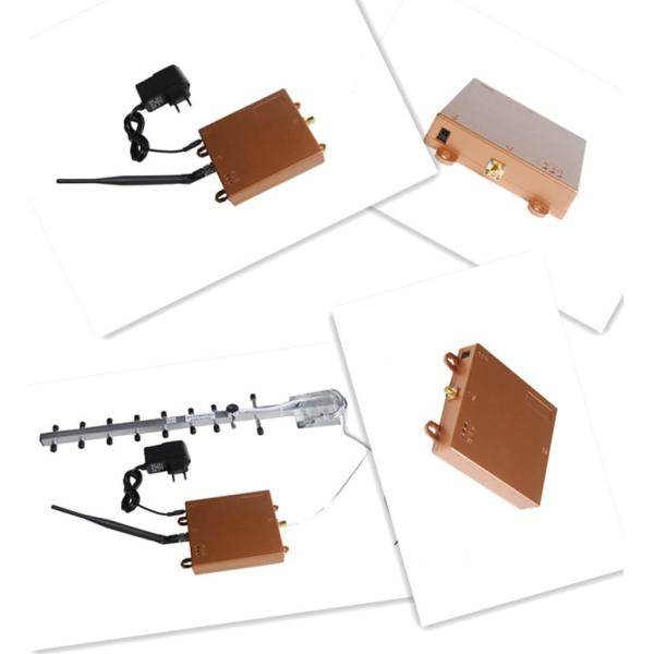 3G 2100MHz Micro Power Cell Phone Signal Repeater AGC / AGC , Golden