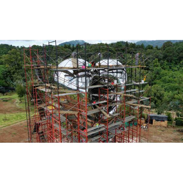 Love Me Large Outdoor Stainless Steel Sculpture Mirror Polished