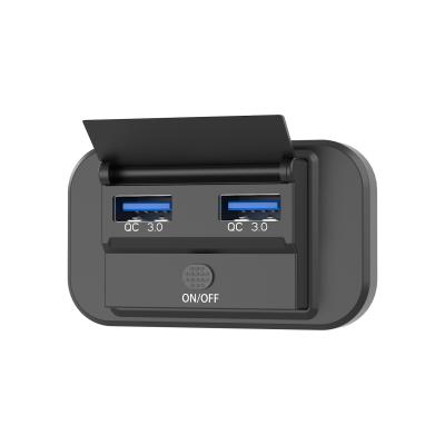 Rv 12v doble usb una toma QC3.0 carga rápida