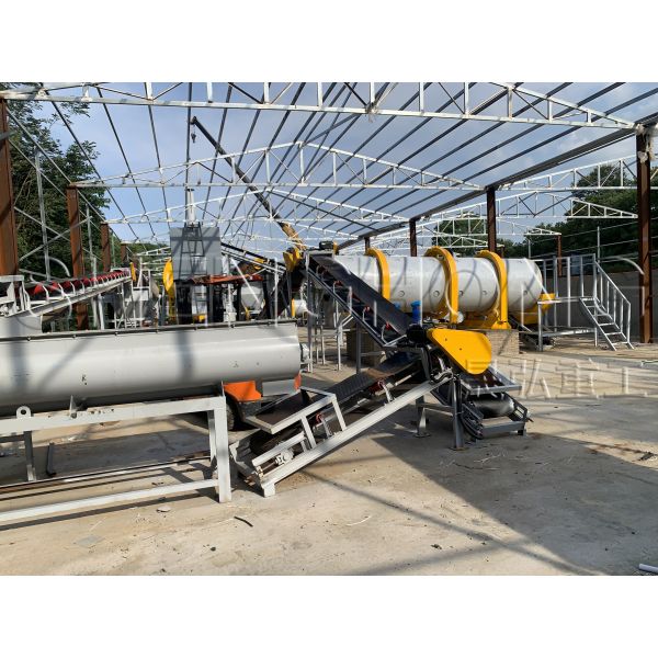 4-5t/h Organic and Compound Fertilizer Production Line with One-Step Molding Process for Recycling Organic Waste