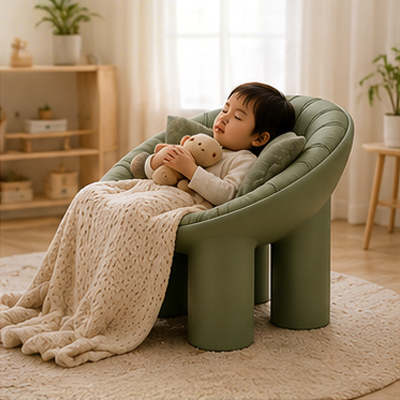 Elephant Leg Kids Chair – Size S (18-36 Months / 3-4 Years), 7 Colors, PE Toddler Stool for Nursery & Home