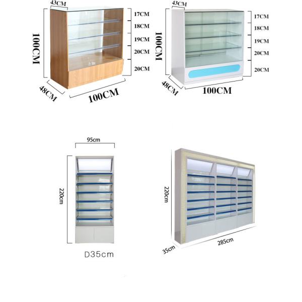 Multifunctional Pharmacy Display Shelves Pharmacy Medical Shop Racks