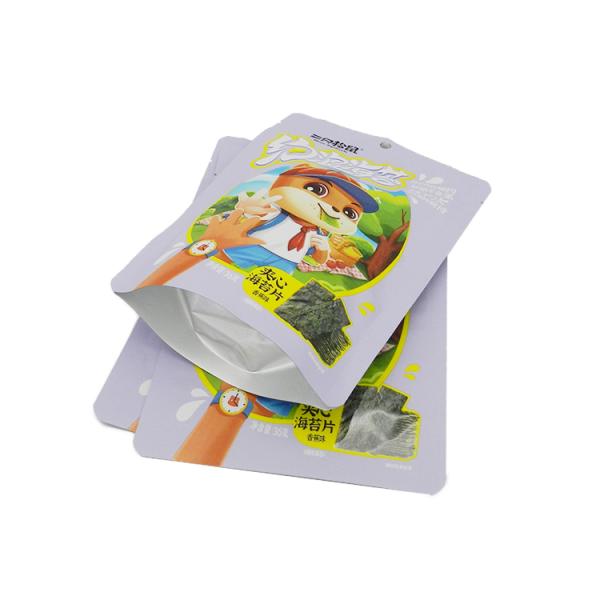 Custom Logo Colorful PE Snack Food Packaging Bags Stand Up Aluminum Foil Bag