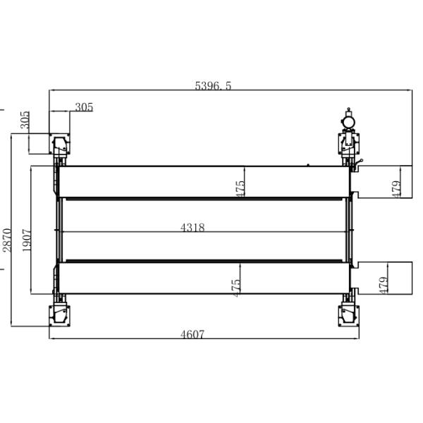 110V 220V 230V Four Post Parking Lift 4 Post Garage Lift