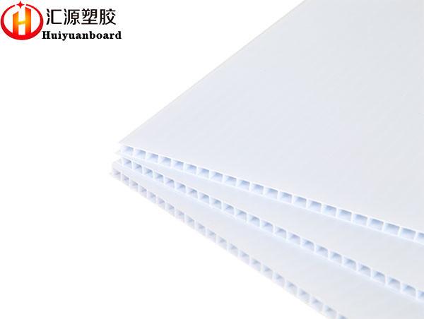 Reusable 4'x8' White Corrugated Plastic Cardboard