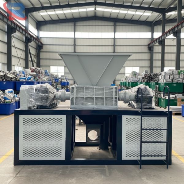 Large Capacity Double Shaft Shredder for Light Metal Scrap