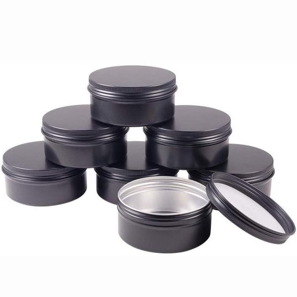 черноты опарника металла 250g золото косметической серебряное вокруг алюминиевых олов 8.8oz