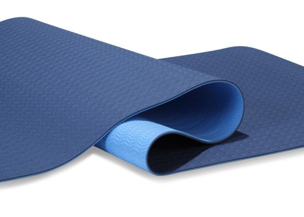 Gymnastics Lightweight Yoga Mat , Dark Blue Yoga Mat Skid Resistance