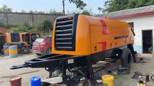 Rexroth Used Concrete Trailer Pump HBT6016C-5D Trailer Mounted Concrete Pump
