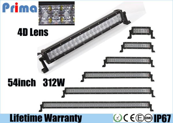Offroad 54 Inch Curved LED Light Bar 312 Watt Super Bright 4D Optical Lens