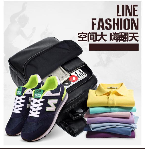 New Men's Travel Backpack Korean Backpack Leisure Student Schoolbag Soft PU Leather men backpack bag