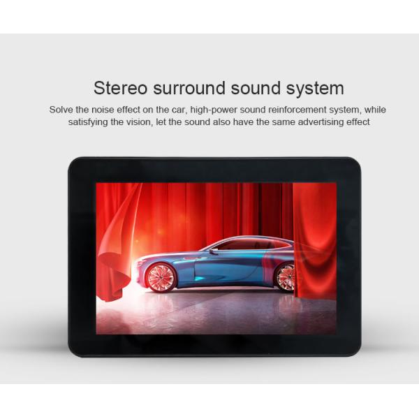 10.1 Inch 4G Wifi Taxi Monitor Display With Camera Body Sensor