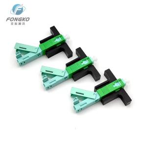 Conector rápido mecânico do SC APC do campo FTTH da fibra ótica para o cabo
