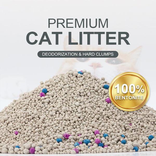 OEM 100% Natural Strong Odor Lock Dust Free Clumping Premium Bentonite Litter For Cats