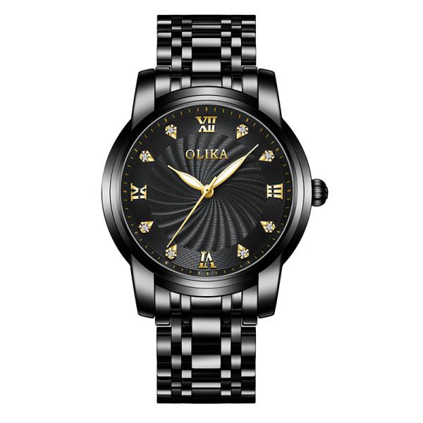 Relógio de pulso masculino de marca original de luxo oco 5ATM à prova d'água