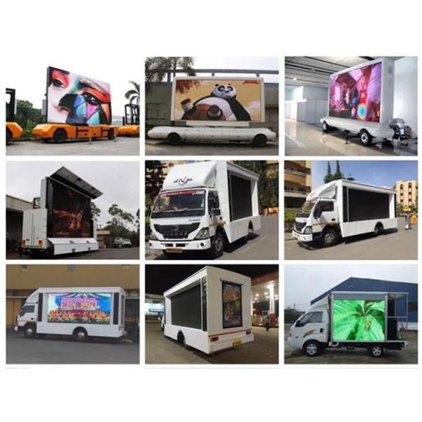 SMD3528 Truck Mobile LED Display , P8mm Mobile Billboard Advertising