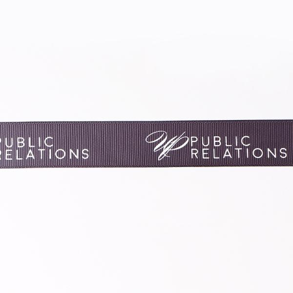 Custom Logo Printed Grosgrain Ribbon for Personalized Gifts and Branding