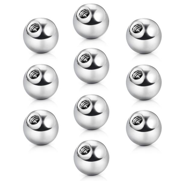 316L bolas de aço inoxidável furadas cirúrgicas, bola de aço com furo direto 3MM 4MM 5MM