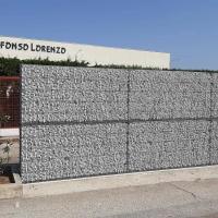 Muralha de retenção Banco do rio Caixa de gabião soldada Caixas de gabião de pedra 0,5mx0,5mx0,5m