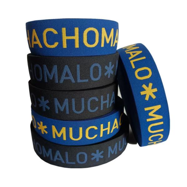 Garment Accessory Custom Logo Men's Waistband Jacquard Elastic Band For Underwear