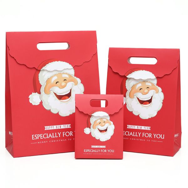 Christmas Gift Bag Paper Bag Christmas Eve Gift Giving Handbag Paper Bag Gift Bag Large Gift Packaging Bag