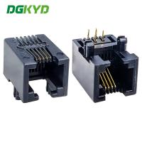 DGKYD53211164IWA1DY4 RJ11 interface 6P4C connecteur entièrement en plastique insertion directe à 90 degrés prise 6U