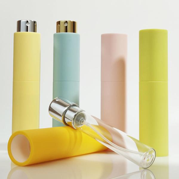 8ml 10ml 20ml Empty Black White Plastic Personalized Refill Perfume Atomizer Spray Bottle