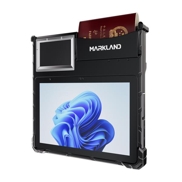 i-Ark Pad M10W Win10 Biometric Enrollment Verification Tablet with Passport Reader 442 Fingerprint Sensor and Iris Scanner