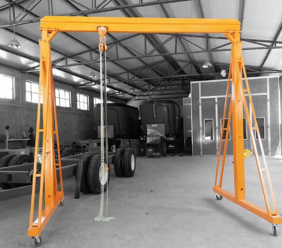 período portátil de Crane Differ Height 2m-10m do pórtico da oficina de 380V 50Hz 3Ph