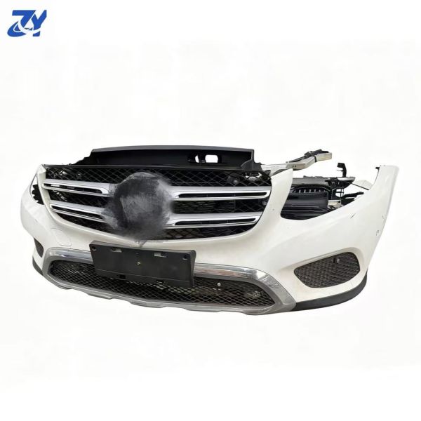 For Mercedes-Benz GLC43 GLC300 AMG X253 W253 2016-2019 Front Bumper Kit with Grille Chrome Trim Kit