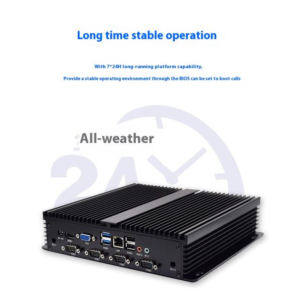 Fanless Industrial Mini PC Intel Core i5 Quad Core 4GB DDR4 SSD